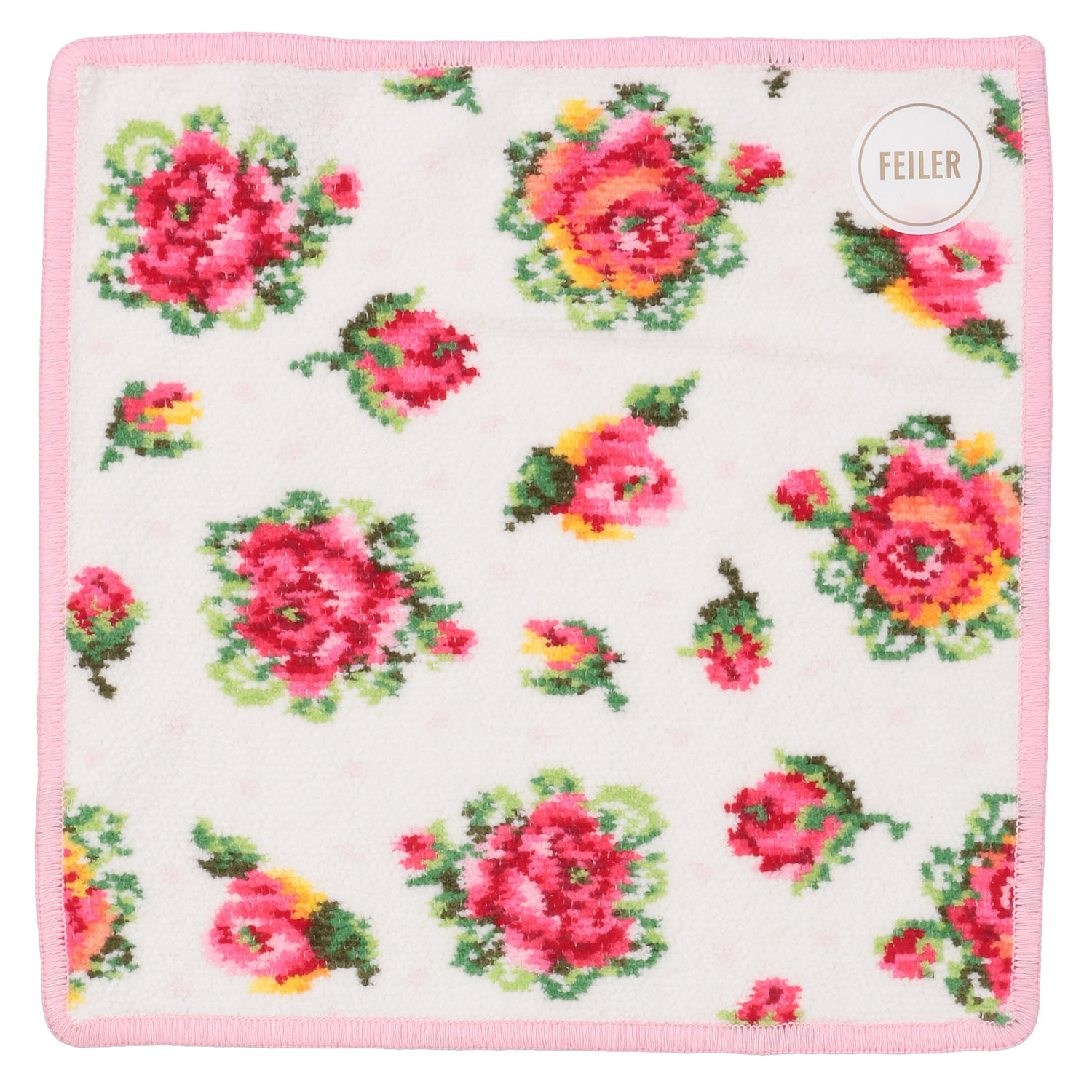 FEILER レーシーローズドット ハンカチタオル - 画像2