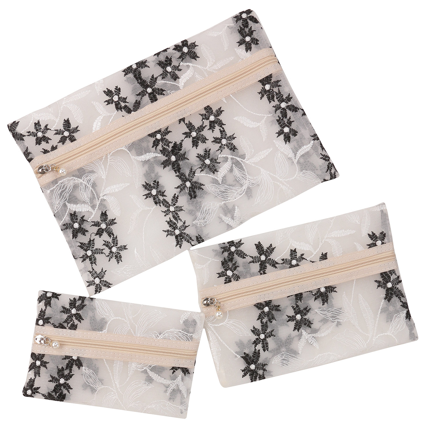 【5月1日より価格改定】フラワーリー3Pポーチ - 画像2