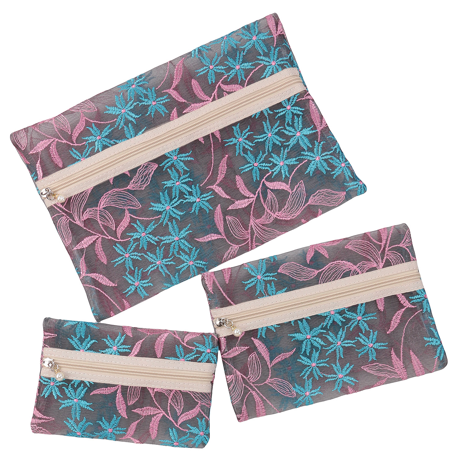 【5月1日より価格改定】フラワーリー3Pポーチ - 画像3