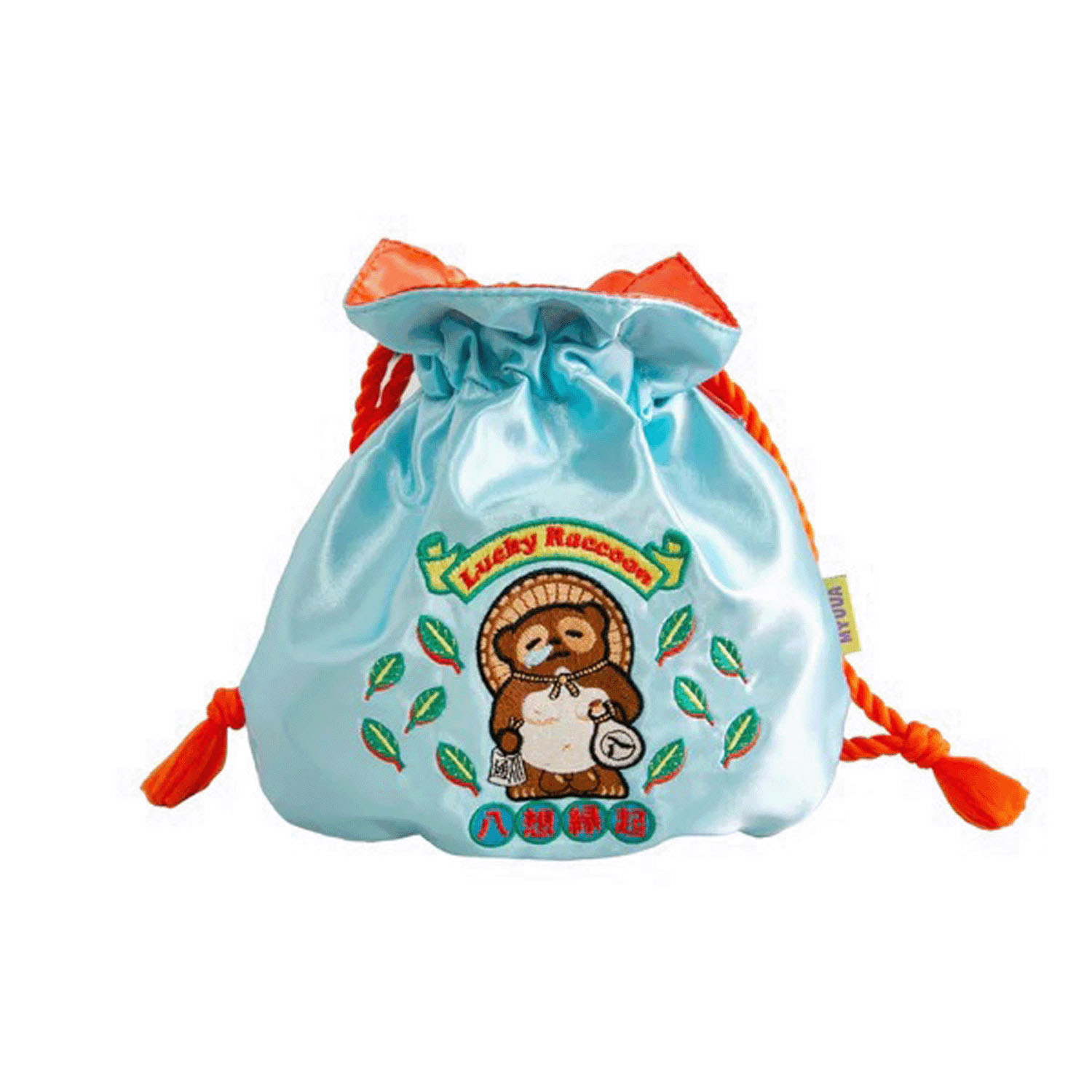 【MYUUA（ミューア）】 ラッキーたぬき巾着ポーチ - 画像1