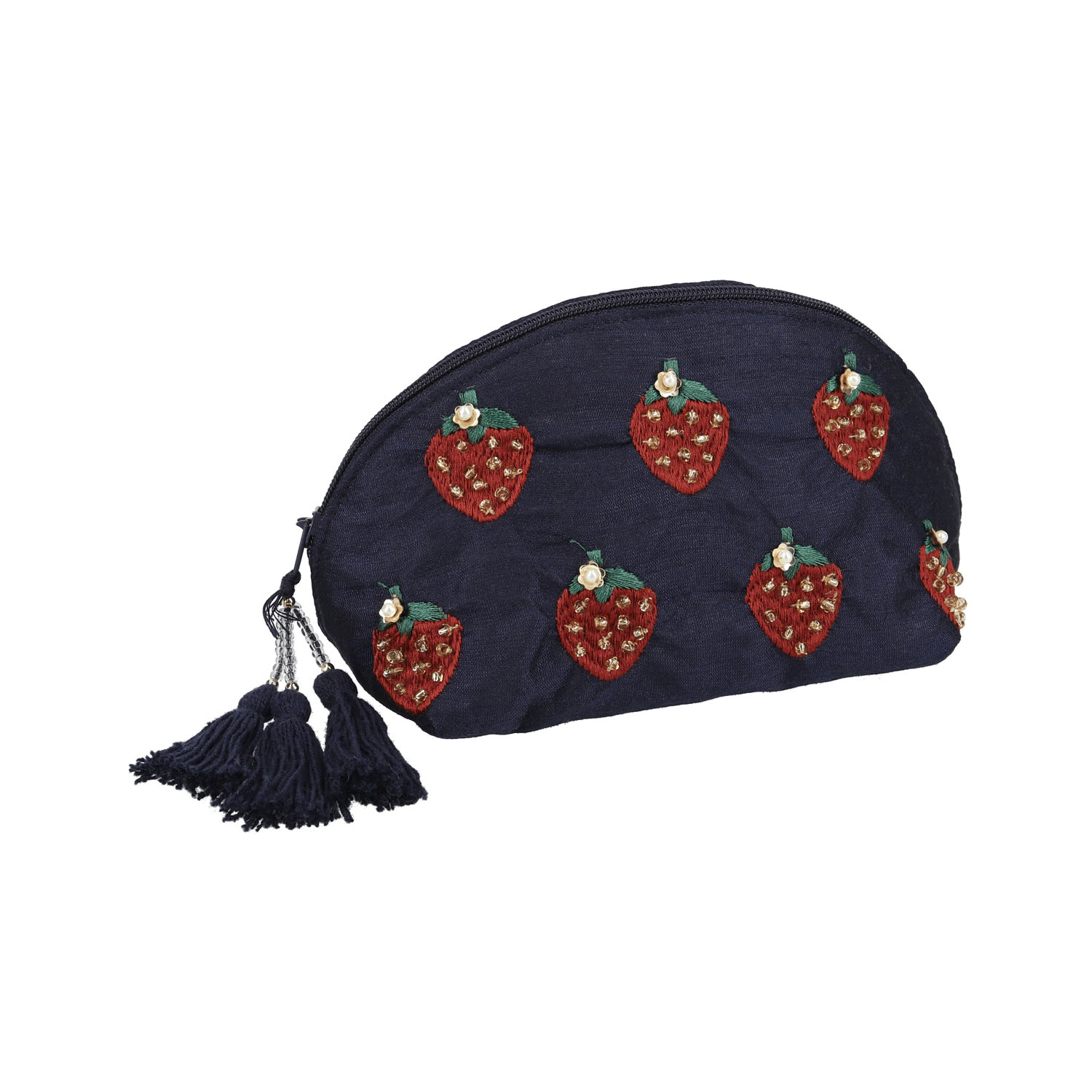 ビジュー＆刺繍ポーチ ベリー - 画像2