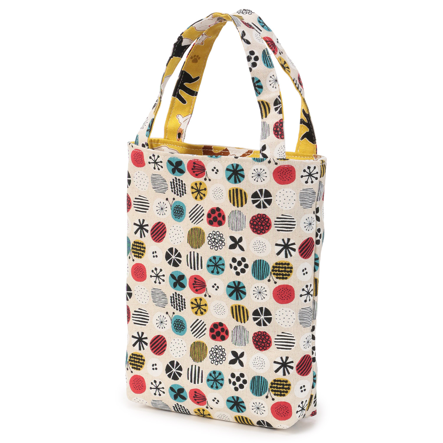 【日本製】 リバーシブル和柄お散歩ミニトート - 画像4