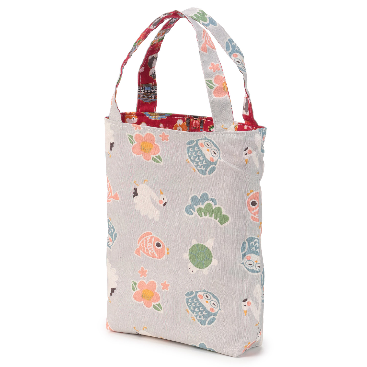 【日本製】 リバーシブル和柄お散歩ミニトート - 画像8