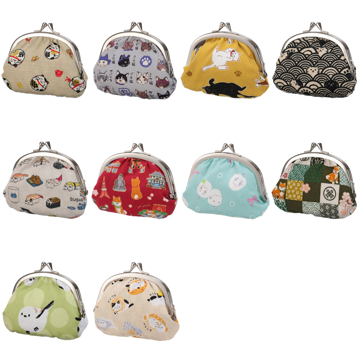 【日本製】 ぷっくりがま口 - 画像1