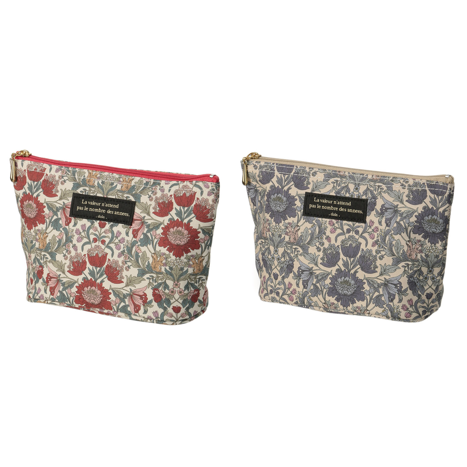 デール 小花柄ポーチ - 画像1