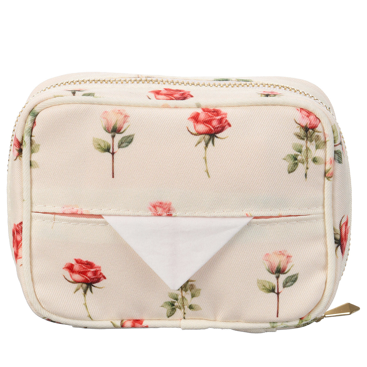 【日本製】 薔薇柄ミニティッシュポーチ - 画像4