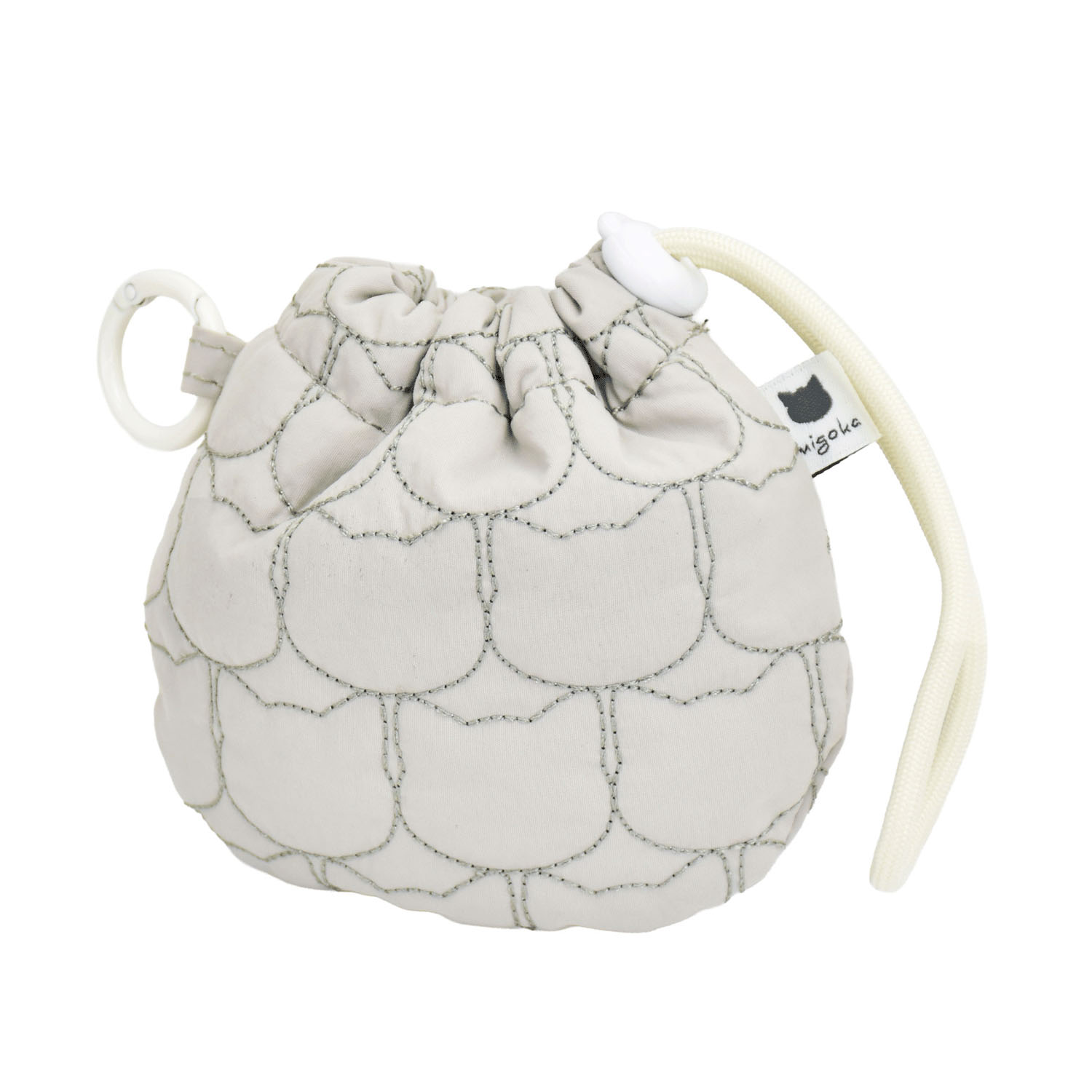 モチーフキルト ミニ巾着バッグ - 画像1