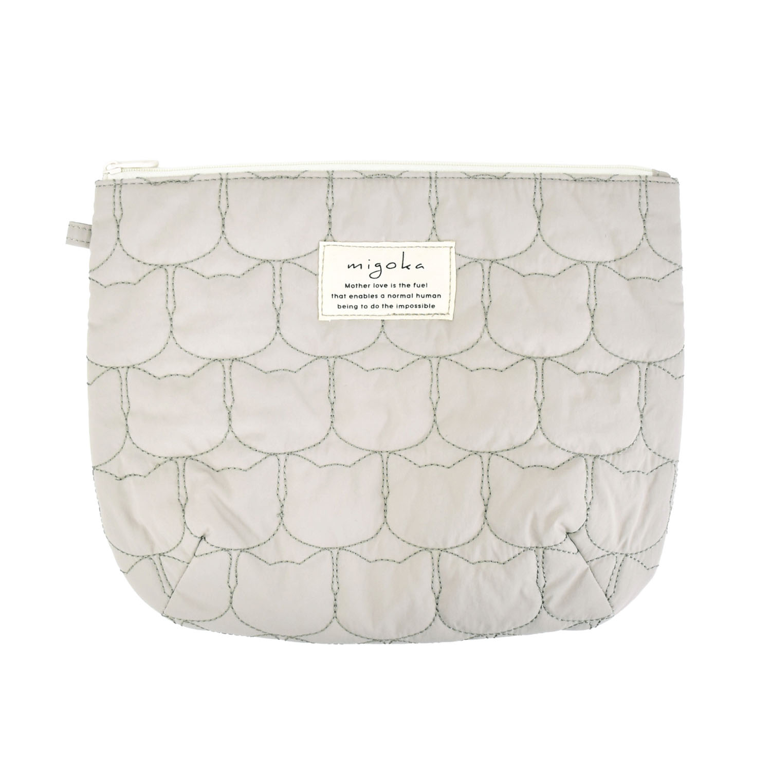 モチーフキルトフラットポーチ - 画像1