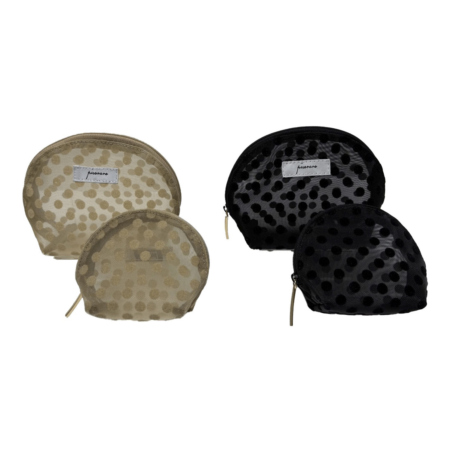 ドットメッシュミニ親子ポーチ - 画像1