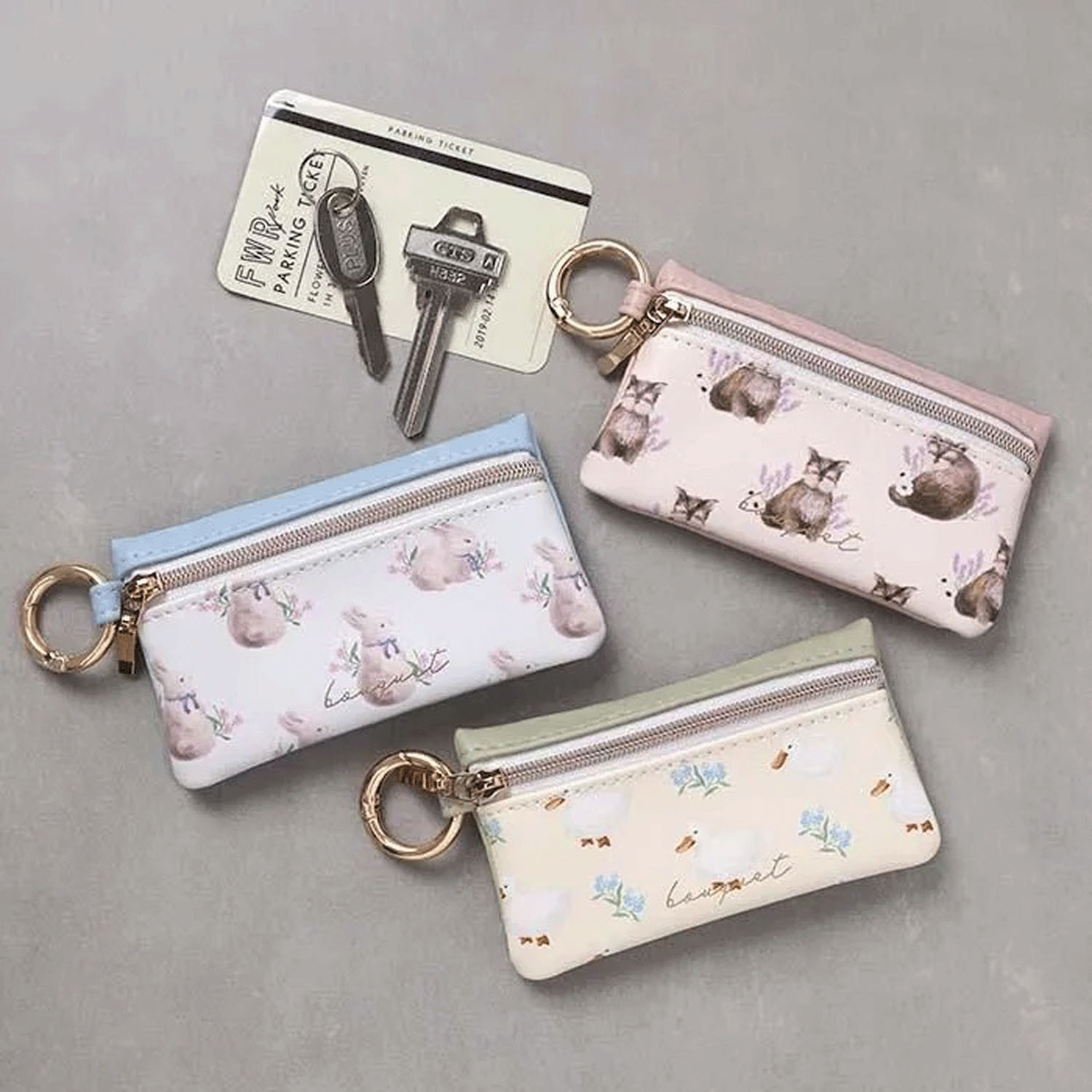 アニマルキーポーチ