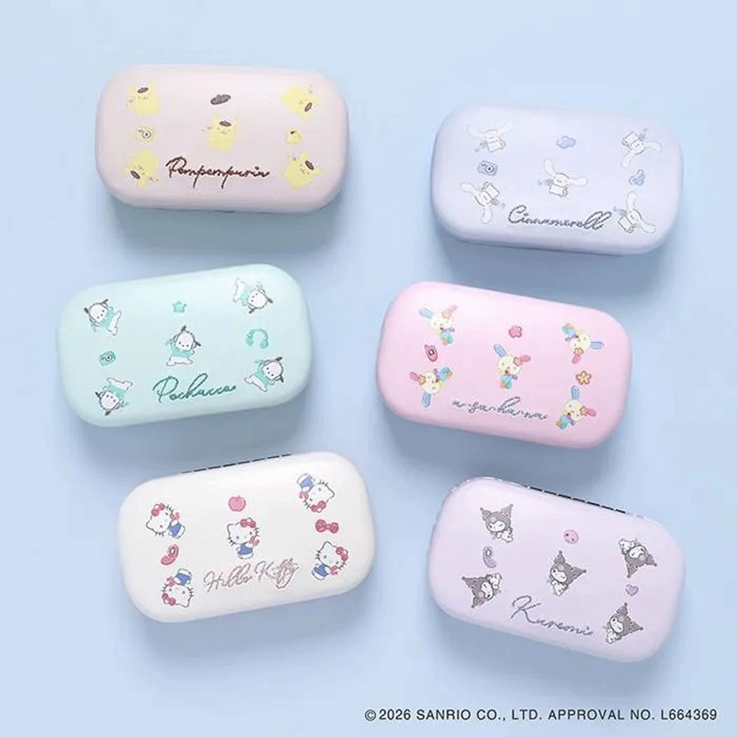 【06番柄「次回未定】 サンリオキャラクターズ小物入れ - 画像1