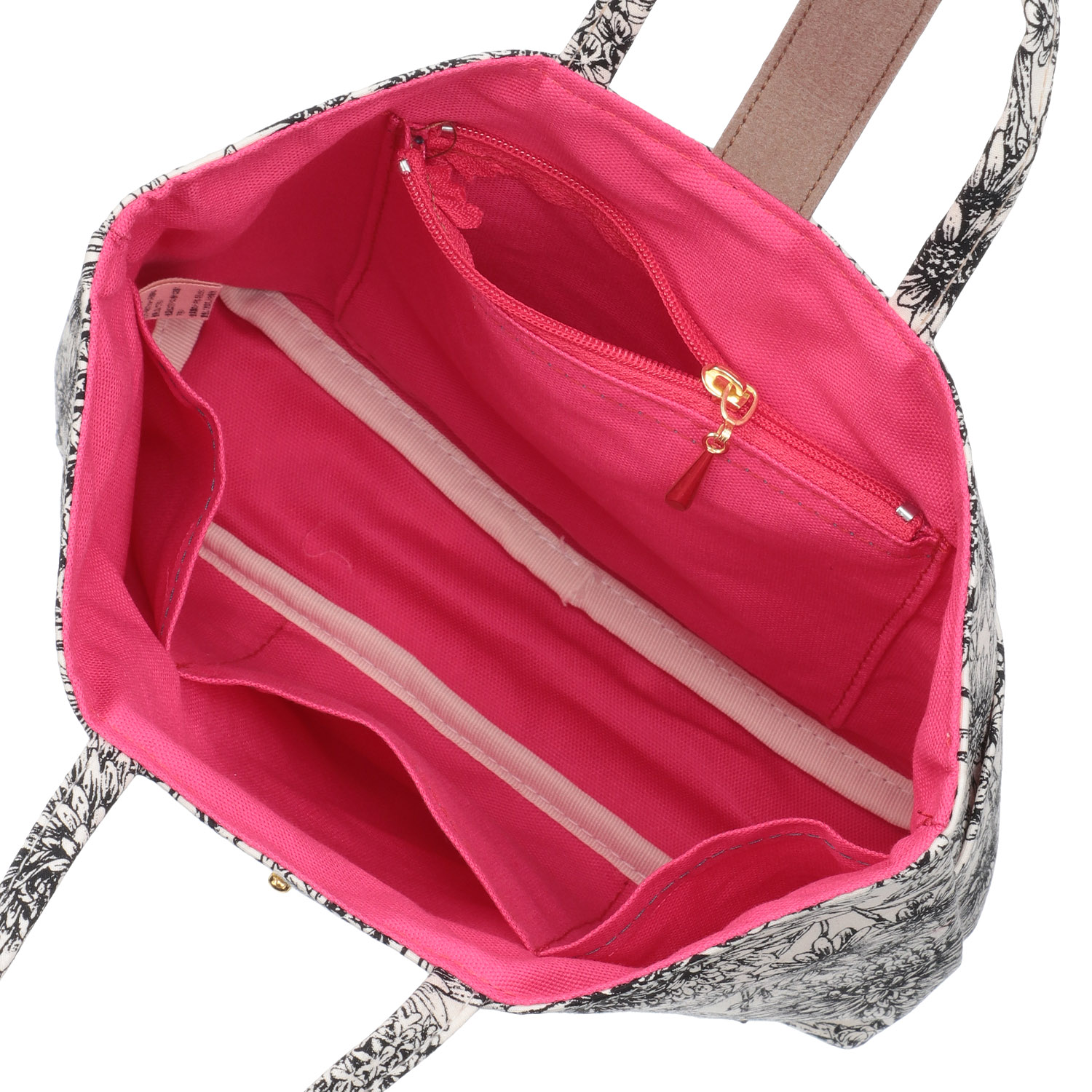 デール ラインドローイングフラワー インナ－ポーチ - 画像4