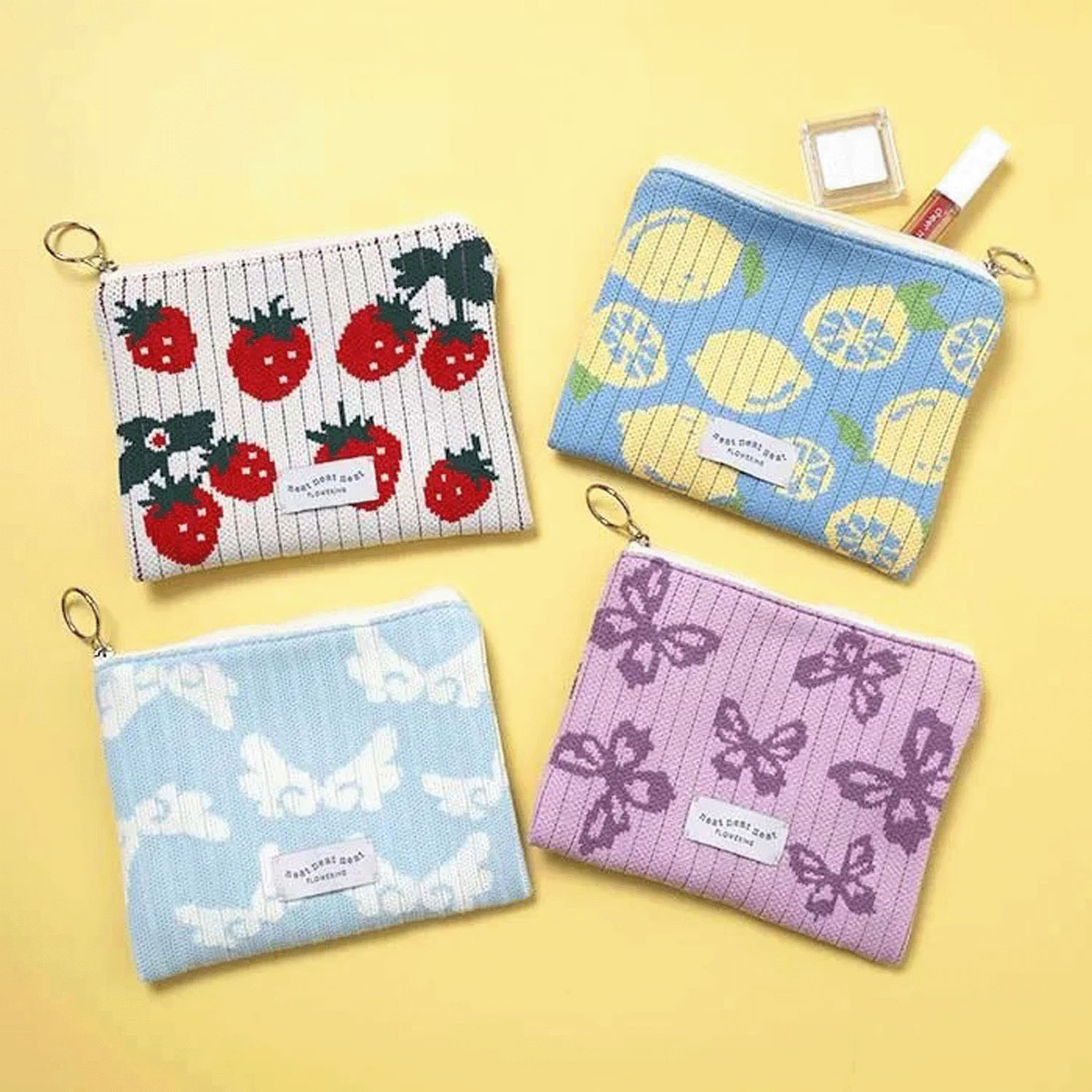 フラットニットポーチ - 画像1