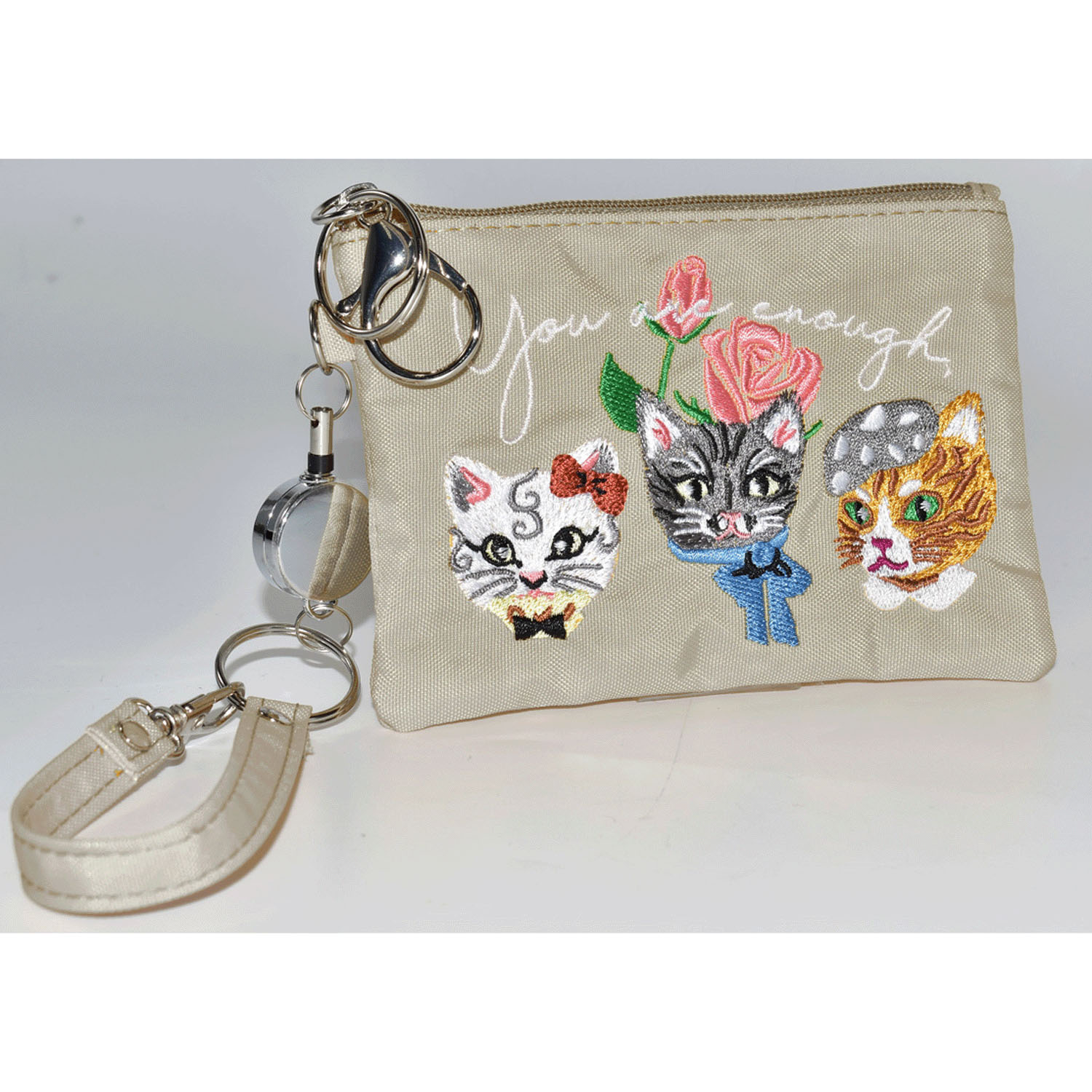 猫刺繍パスケース - 画像3