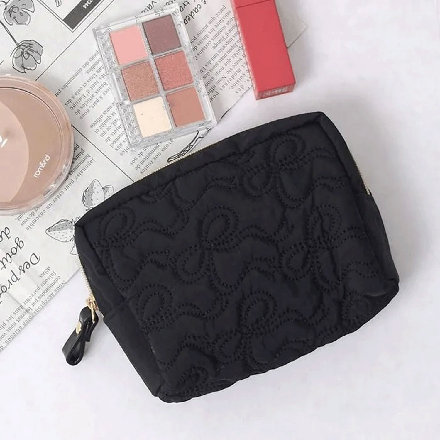 リボン キルティングポーチ - 画像3