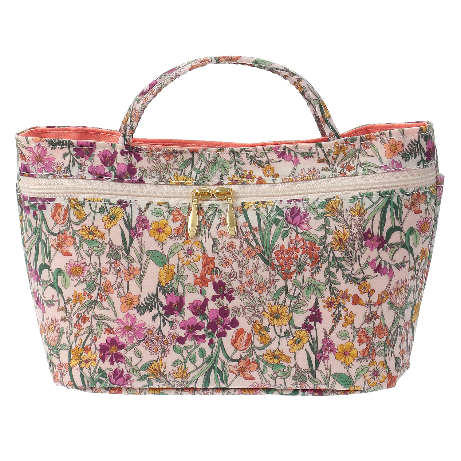 パープルフラワー インナーポーチ Mサイズ - 画像2