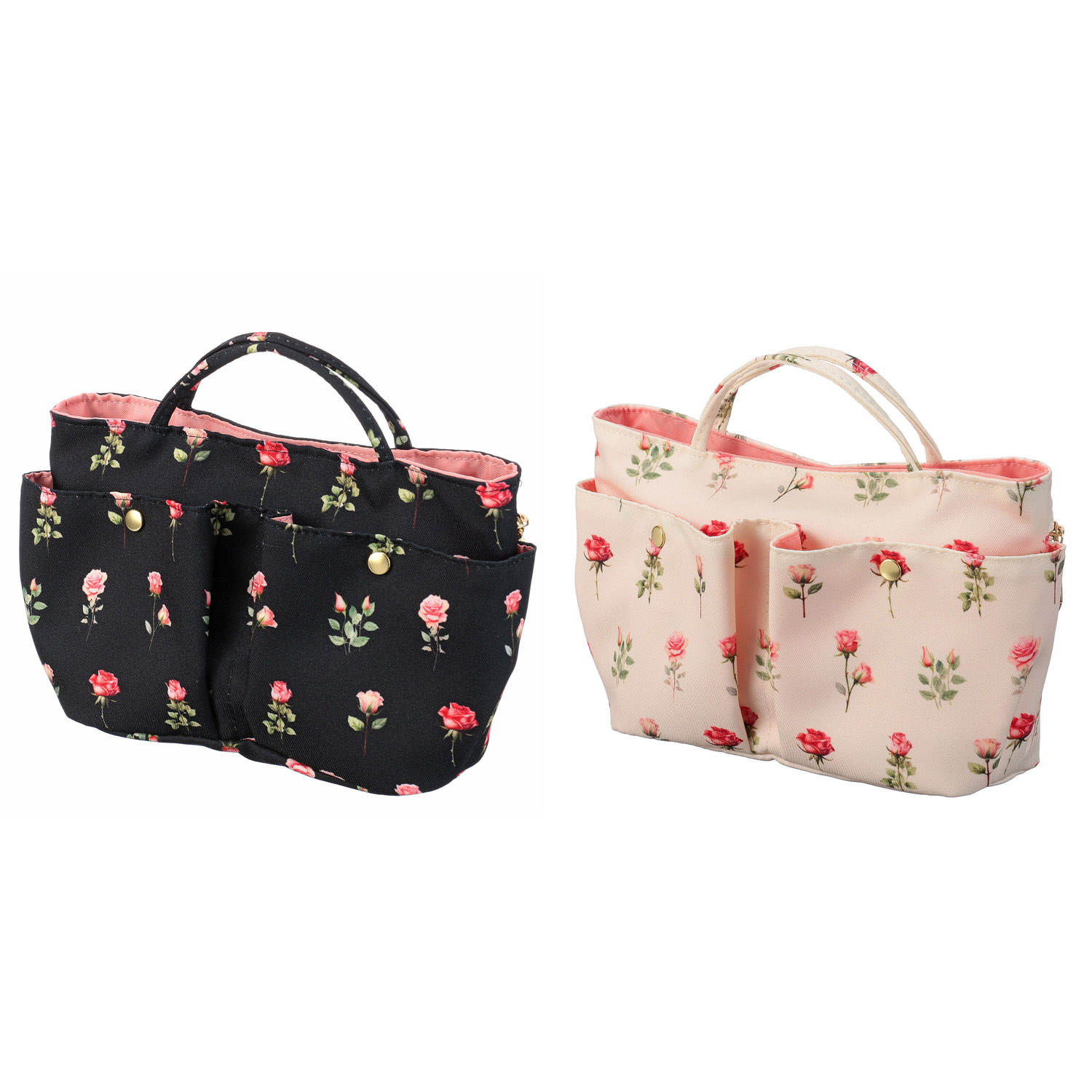 ローズ柄Sポケットポーチ - 画像1