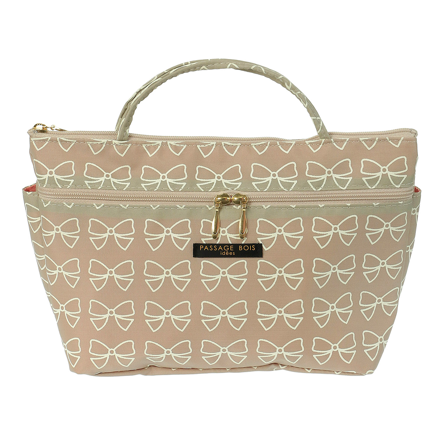 インナーポーチL リボン柄ファスナー付 - 画像3