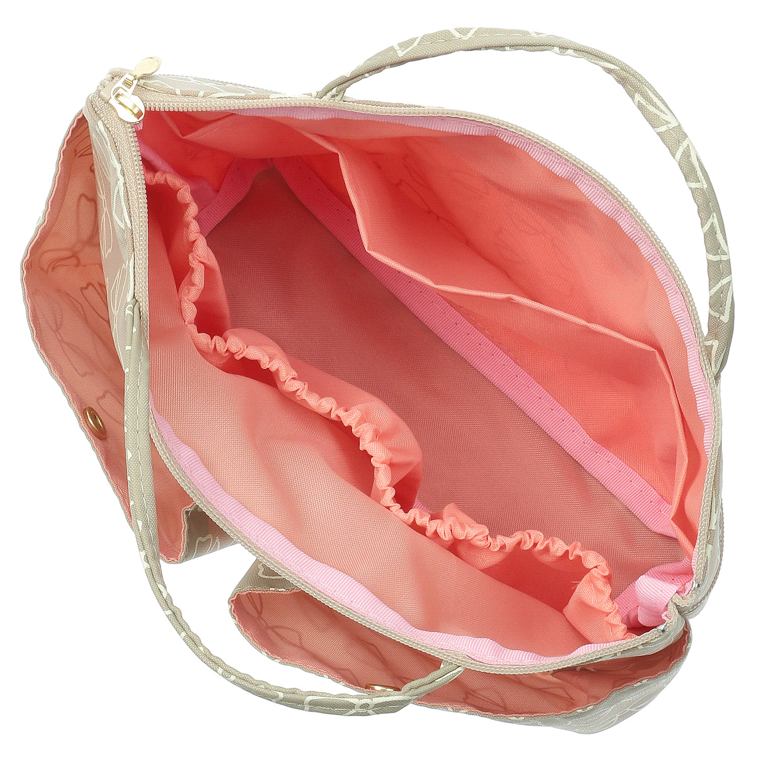 インナーポーチL リボン柄ファスナー付 - 画像4