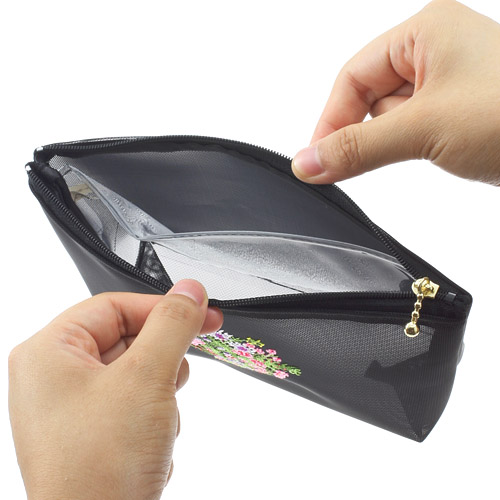 【日本製】 夢詩集 つまみ型メッシュポーチ - 画像2