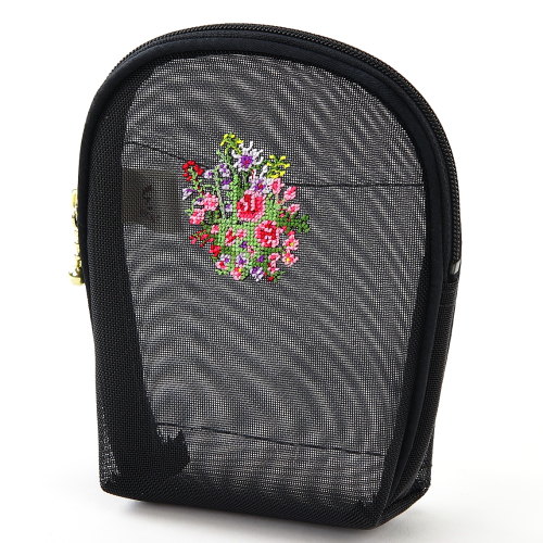 【日本製】 夢詩集 シェル縦型 メッシュポーチ - 画像1