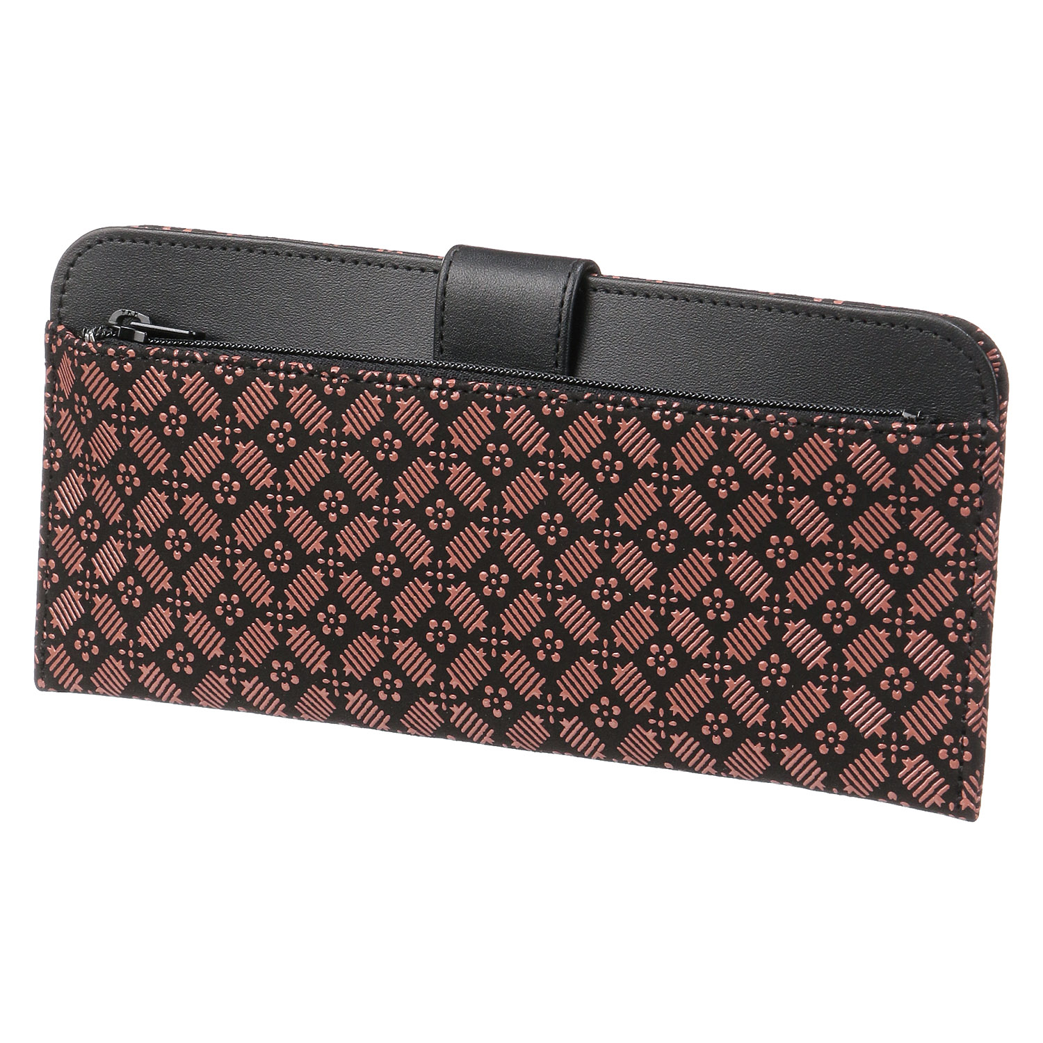 印伝 2107薄型長財布 梅糸巻格子 - 画像2