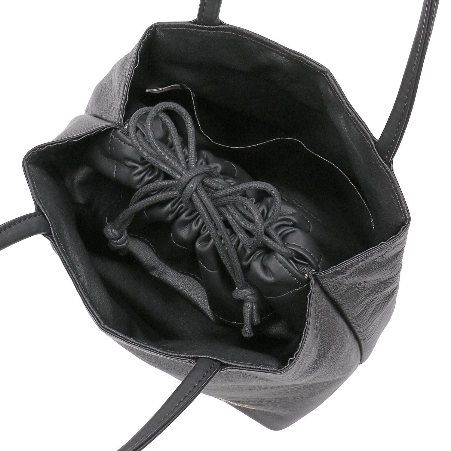 【日本製】 夢詩集 ベルフルールあおり巾着バッグ - 画像2