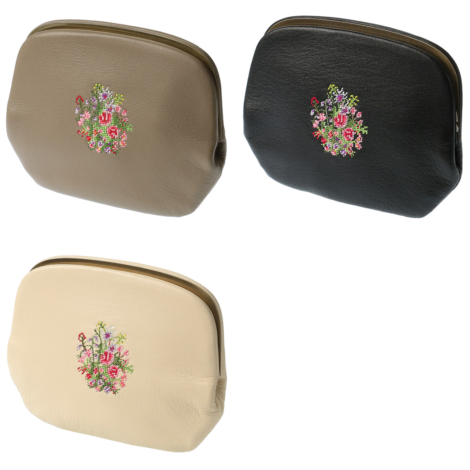 【日本製】 夢詩集 薄型口金ウォレット