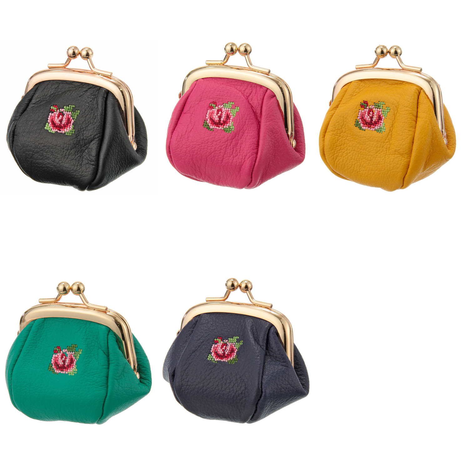 【日本製】 夢詩集ベルフルール ミニガマ口財布