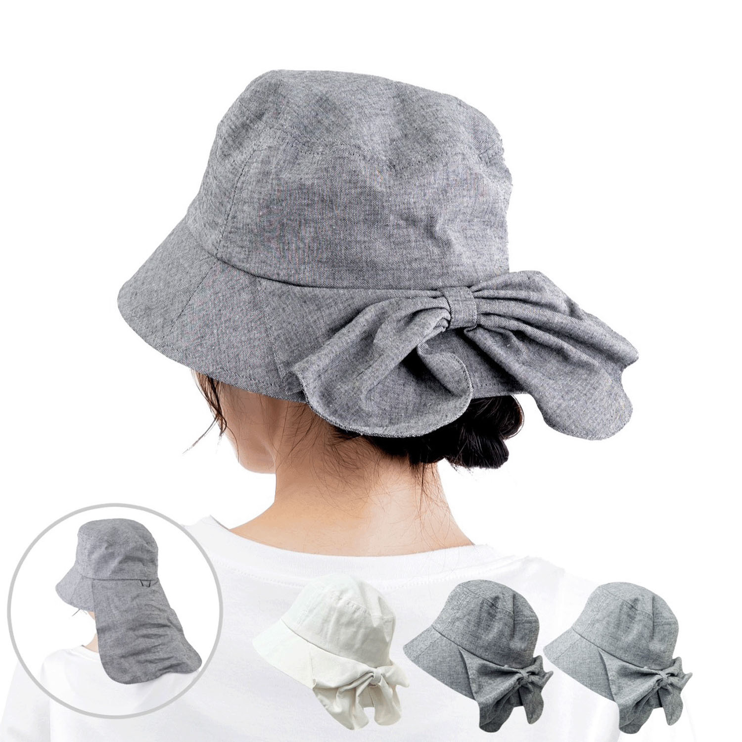 UVネックカバー付バケットHAT