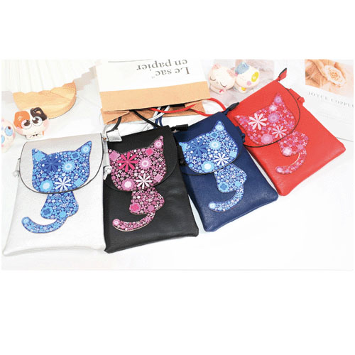 花柄キャットポシェット