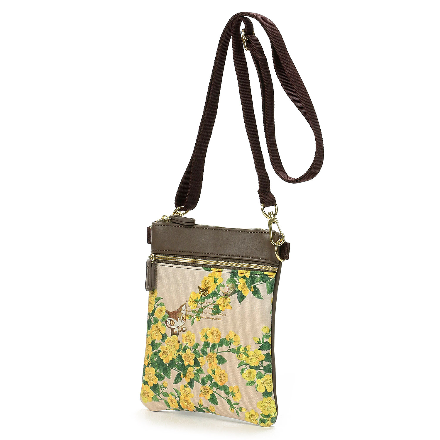 【ベベダヤン】 山吹に祈りを 縦型ポシェット - 画像1