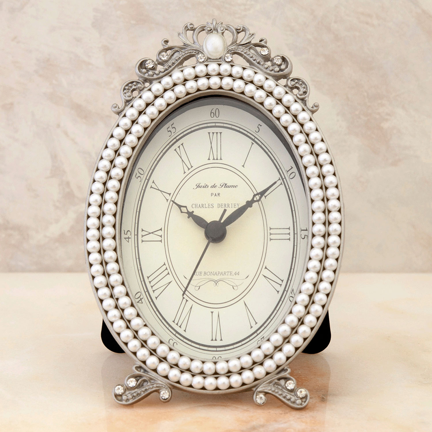 マリアージュ テーブルクロック パールオーバル - 画像1
