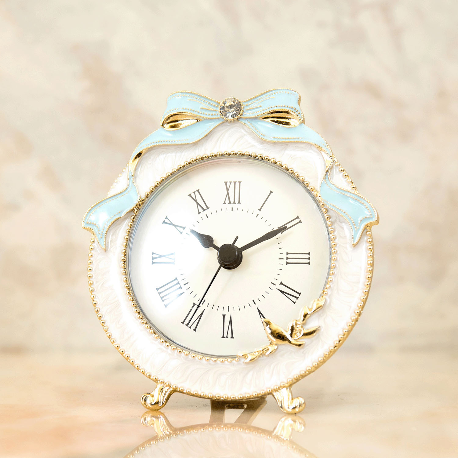 マリアージュ テーブルクロック （ブルーリボン）ラウンド - 画像3