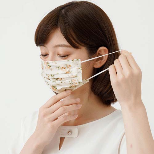 不織布マスク 花柄 - 画像6