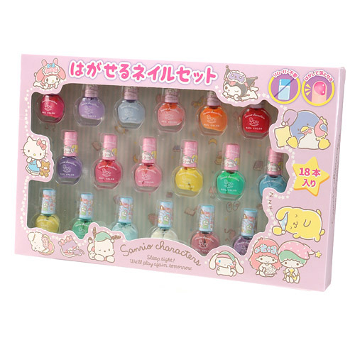 サンリオキャラクターズ はがせるネイル 18本セット - 画像1