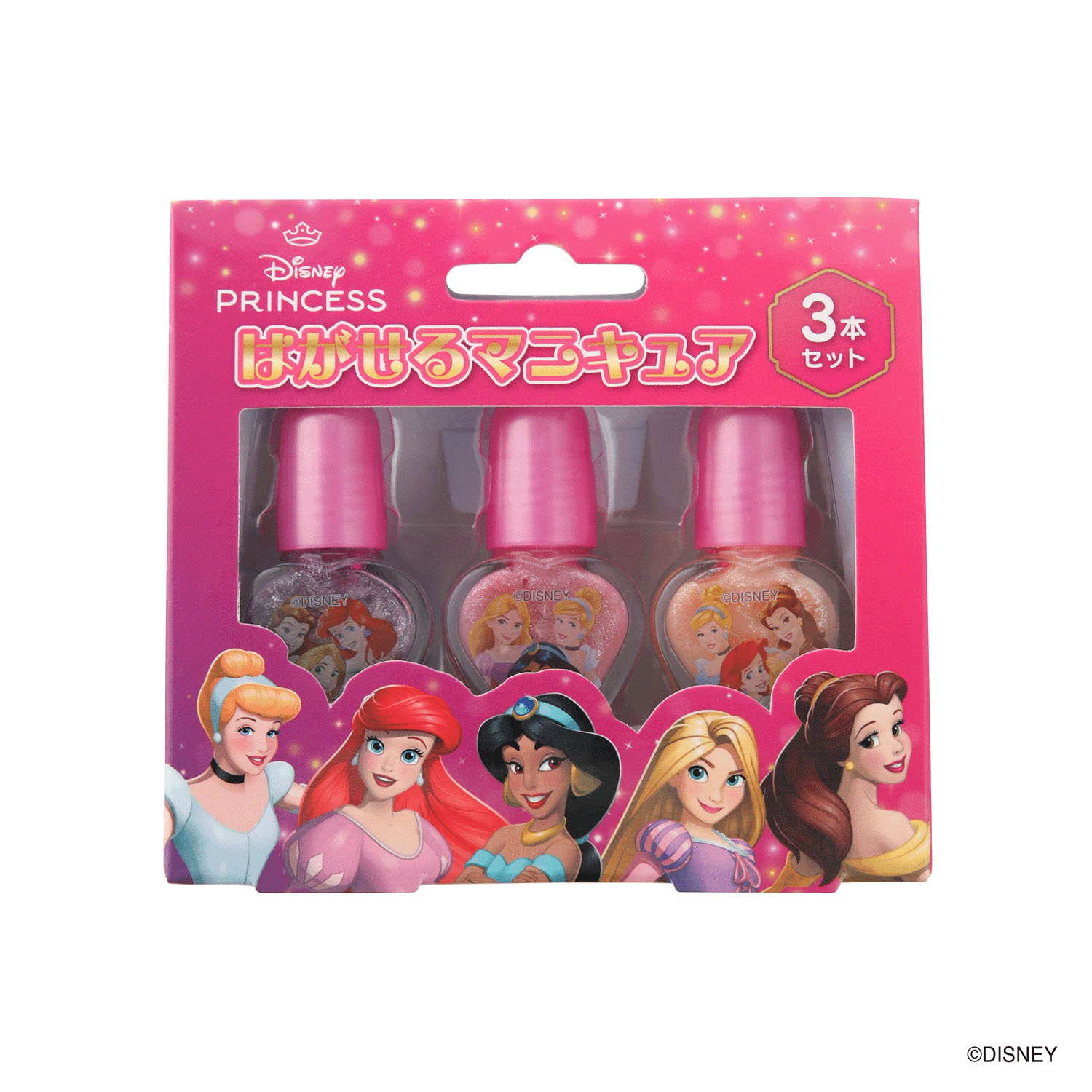 プリンセスはがせるマニュキュア 3本