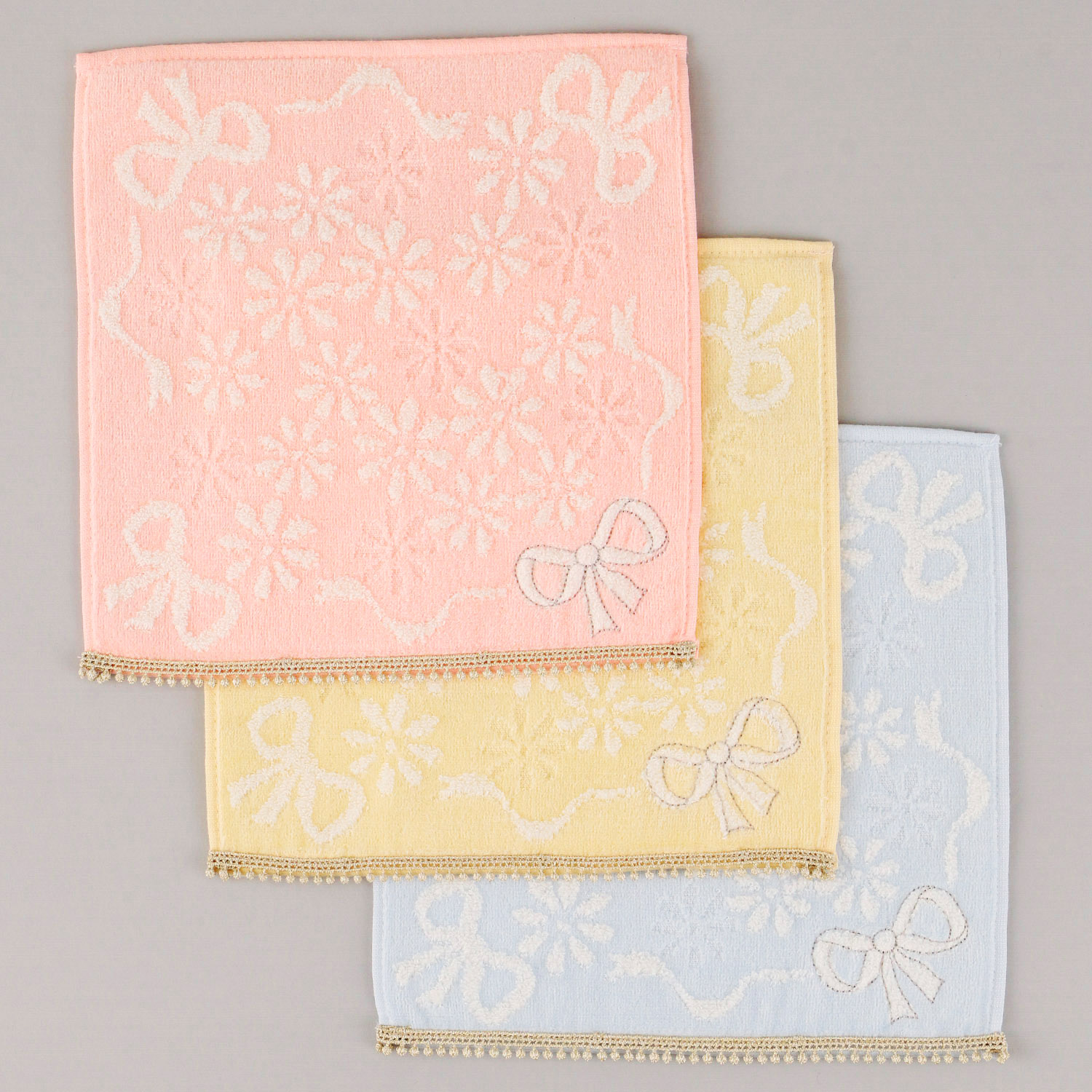 【31・73：次回5月下旬以降】クチュールプリュス リボンブーケ ハンカチ