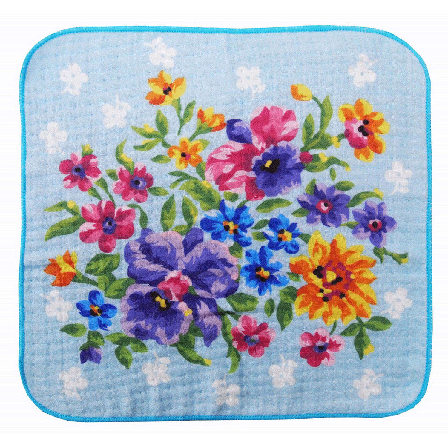 レイクアルスター 4重ガーゼプリントハンカチ ブーケ - 画像3