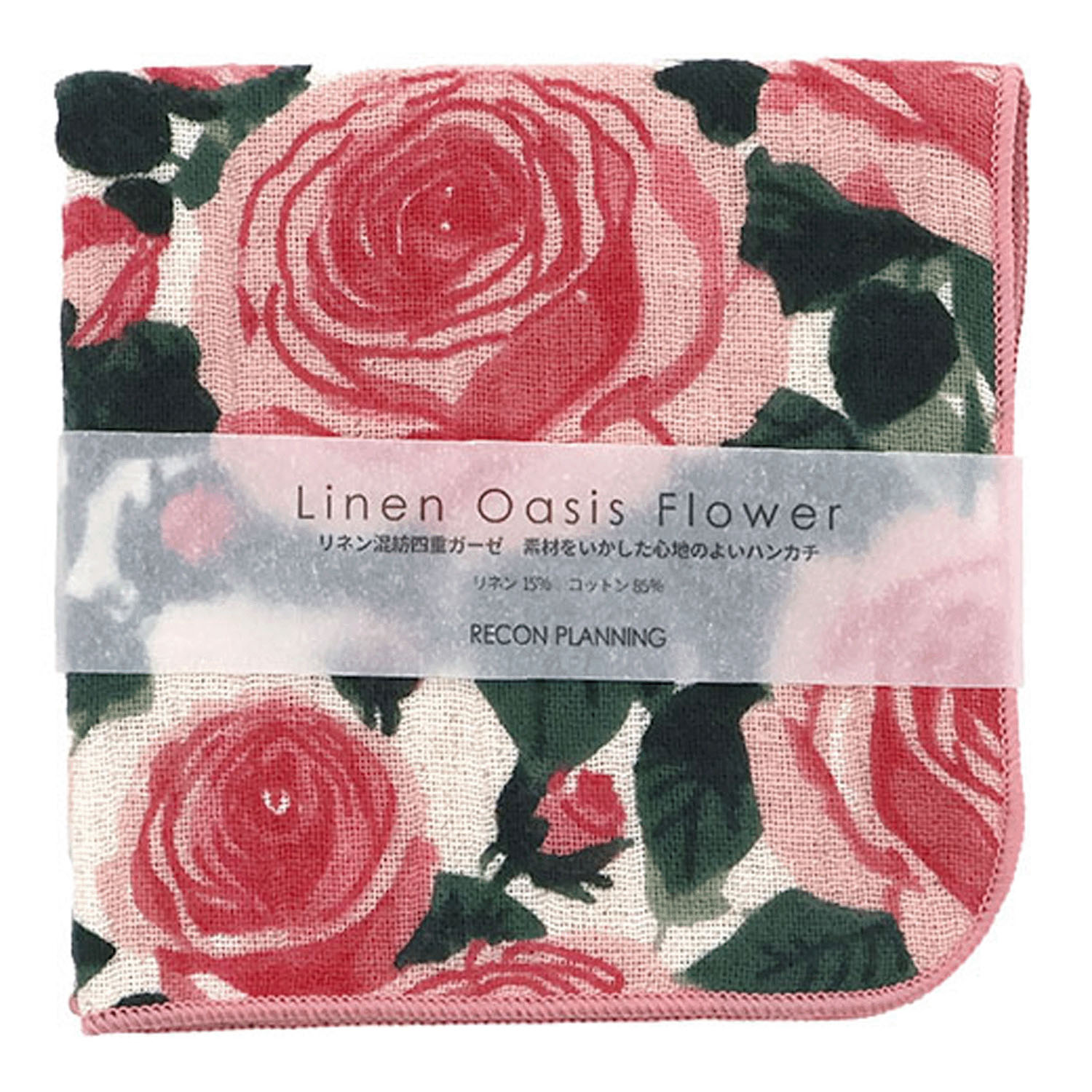 リネンメアリー 四重ガーゼハンカチ - 画像1