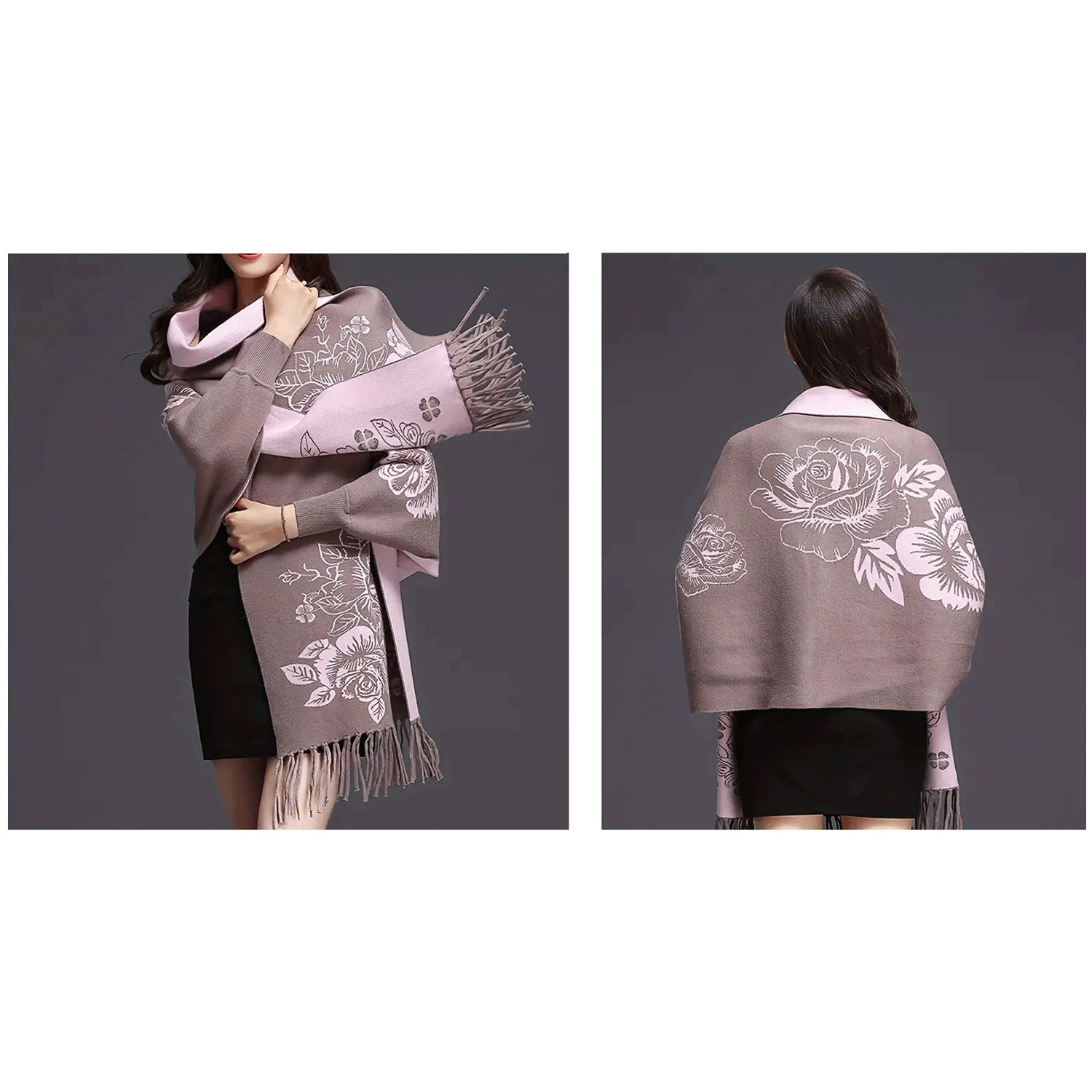 フラワーケープカーディガン - 画像3