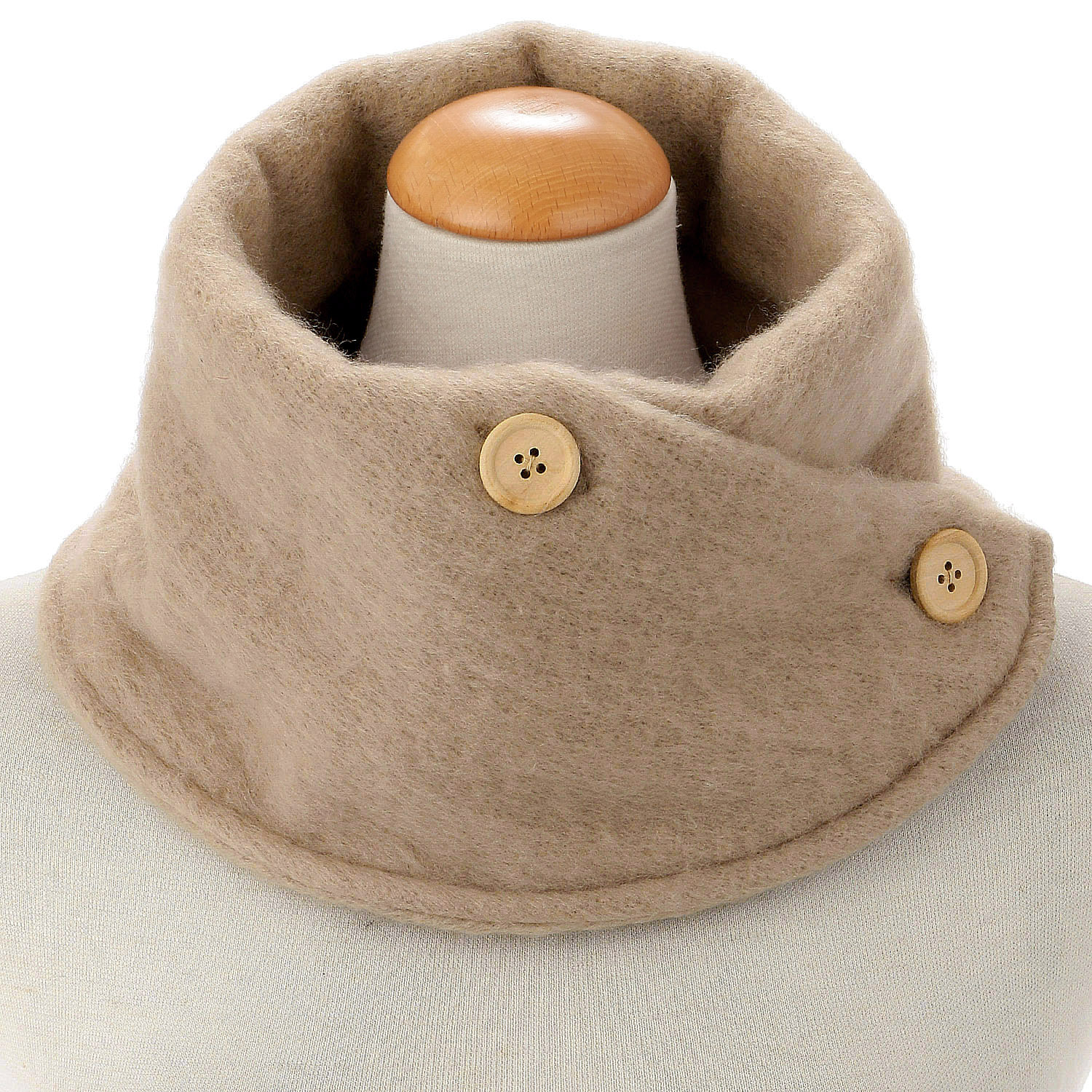 ボリュームネックウォーマー 無地 - 画像4