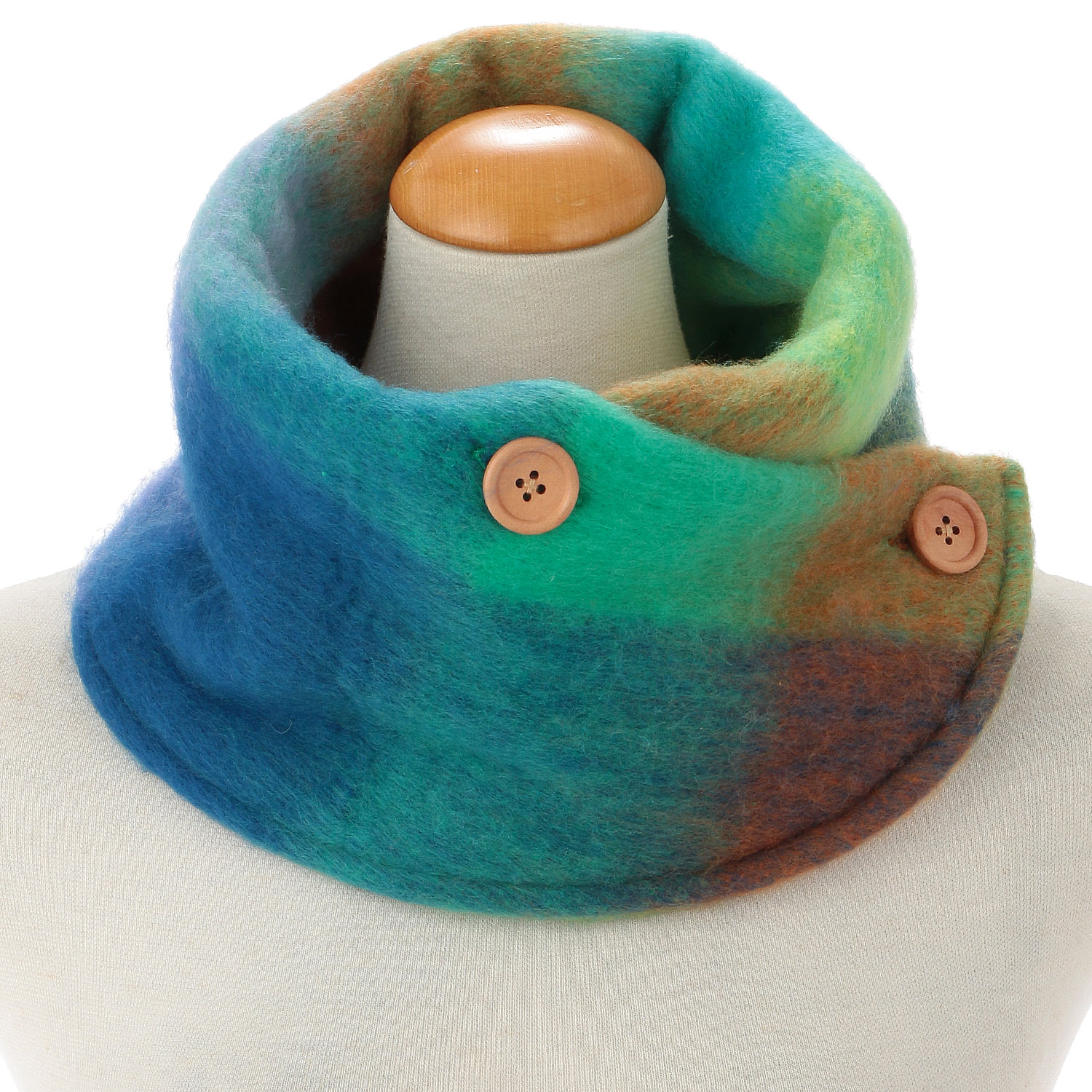 ボリュームネックウォーマー チェック - 画像4