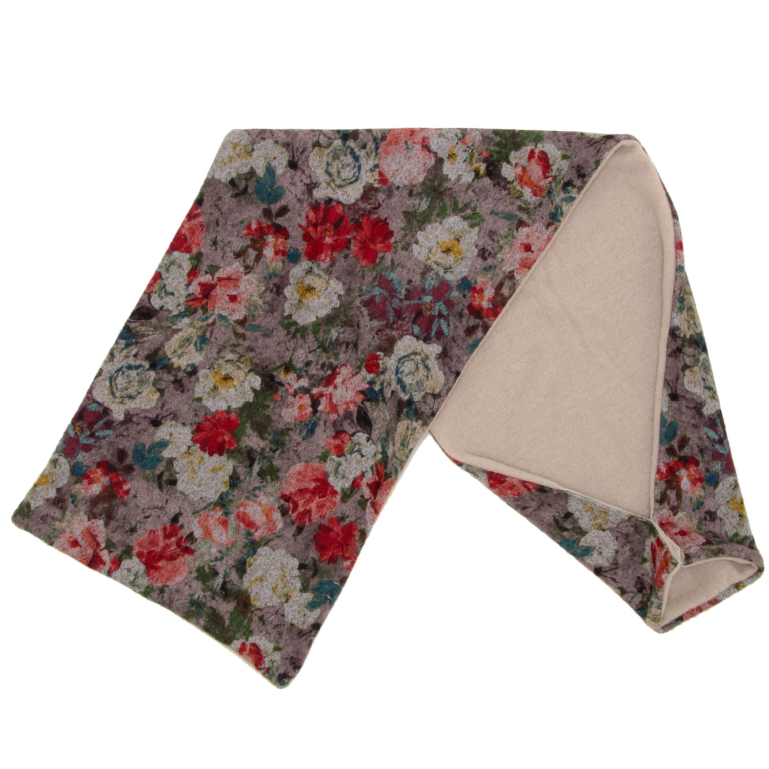 日本製 フラワー柄差込マフラー - 画像2