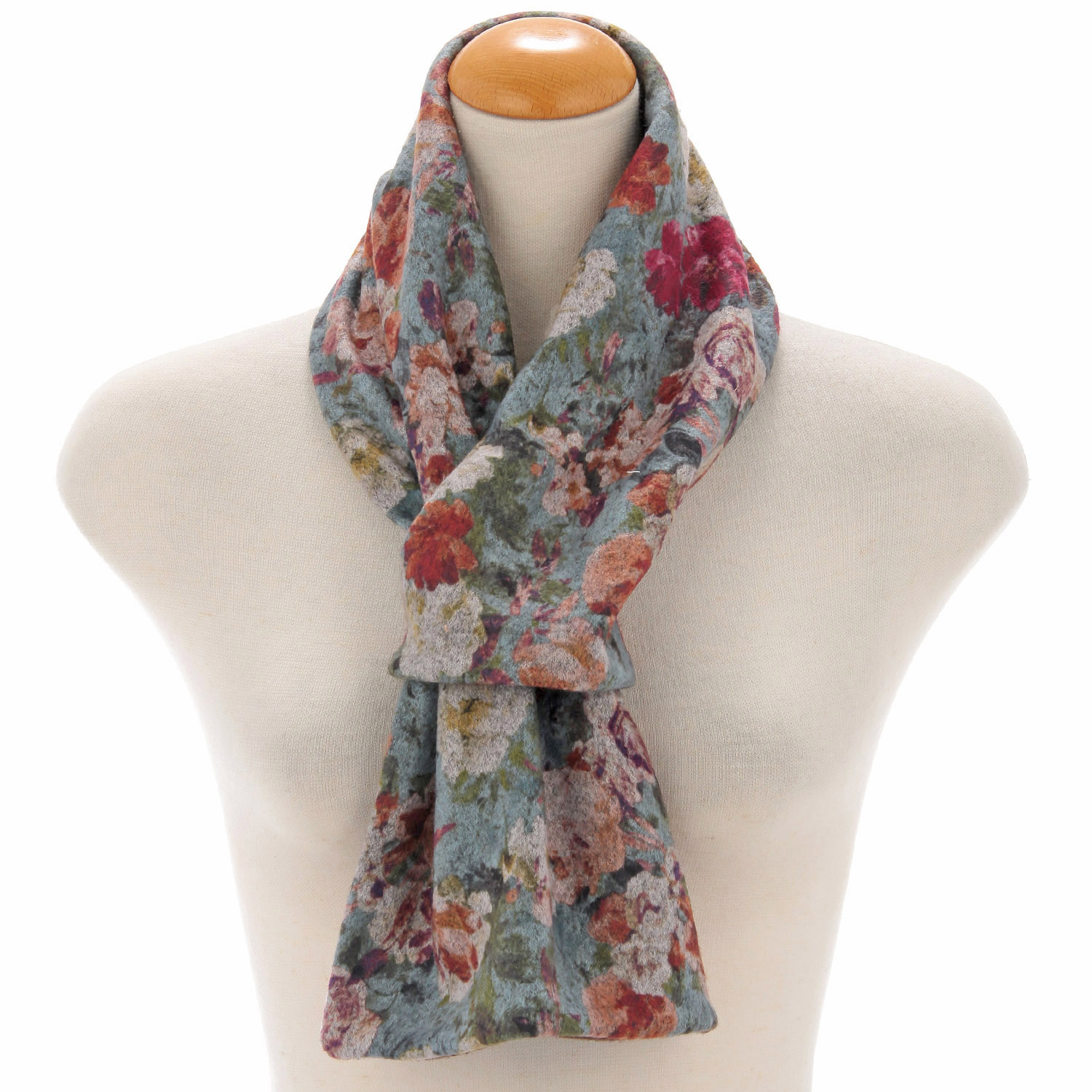 日本製 フラワー柄差込マフラー - 画像7