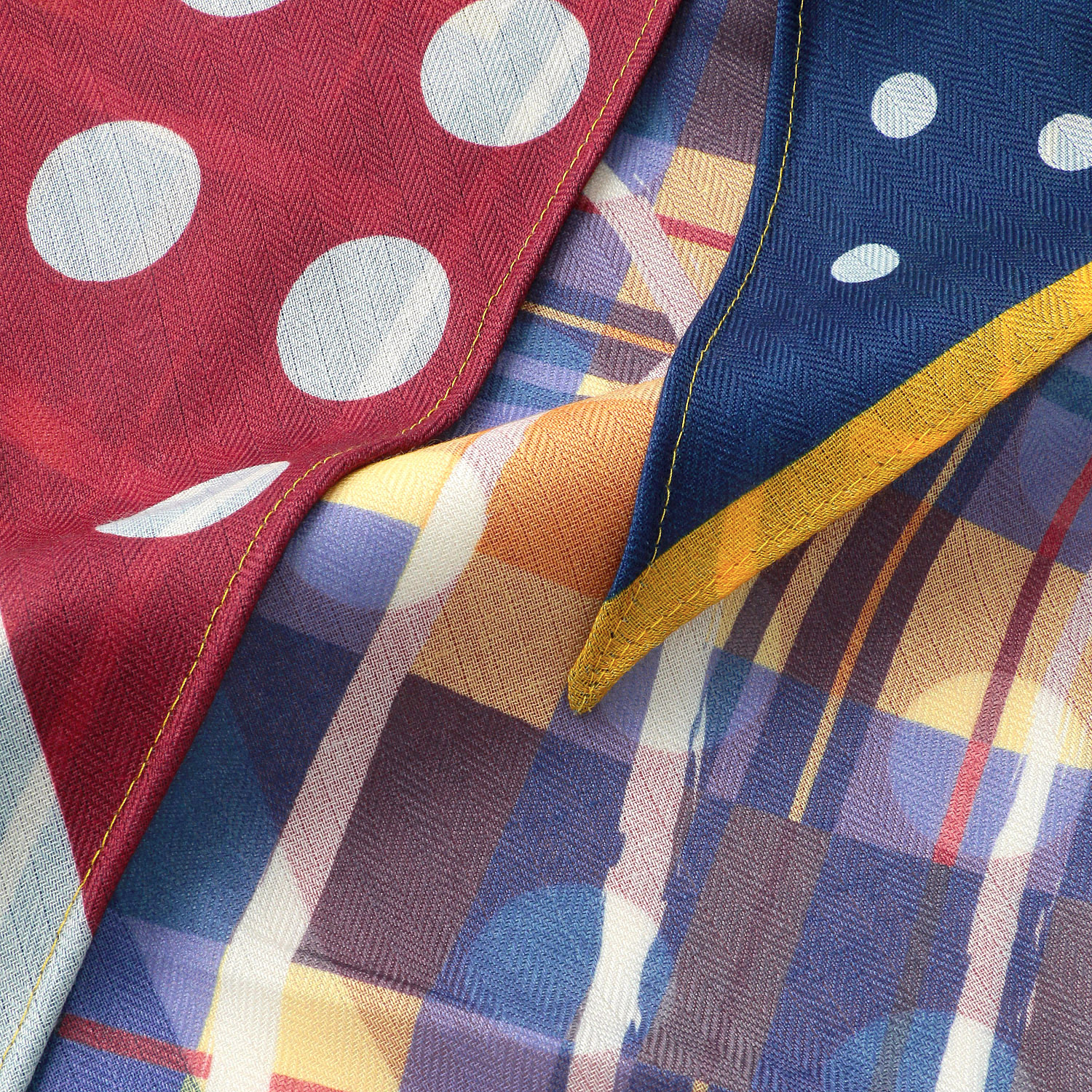 両面プリント三角スカーフ マルチ - 画像10