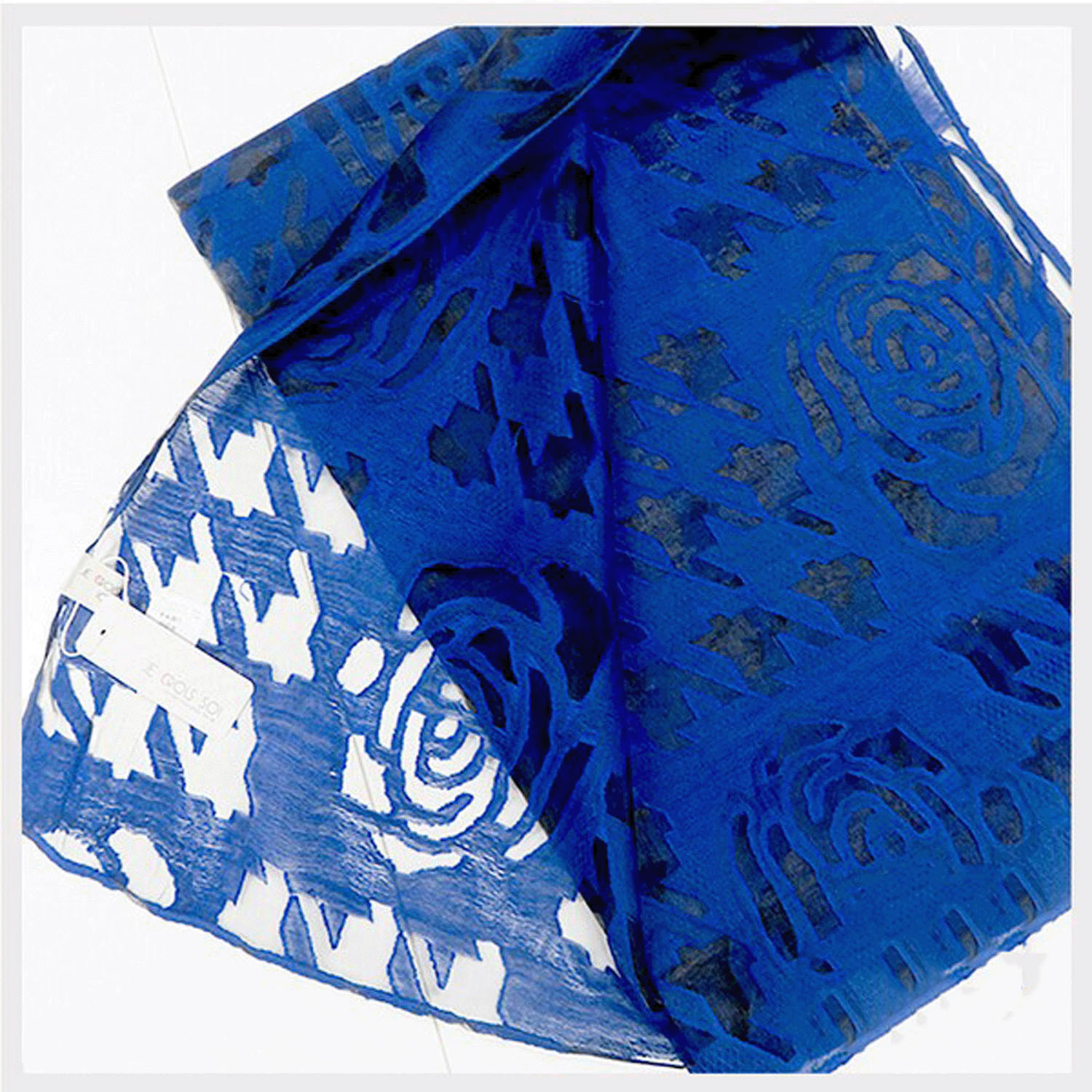 オパールオーガンジーストール バラ柄 - 画像6