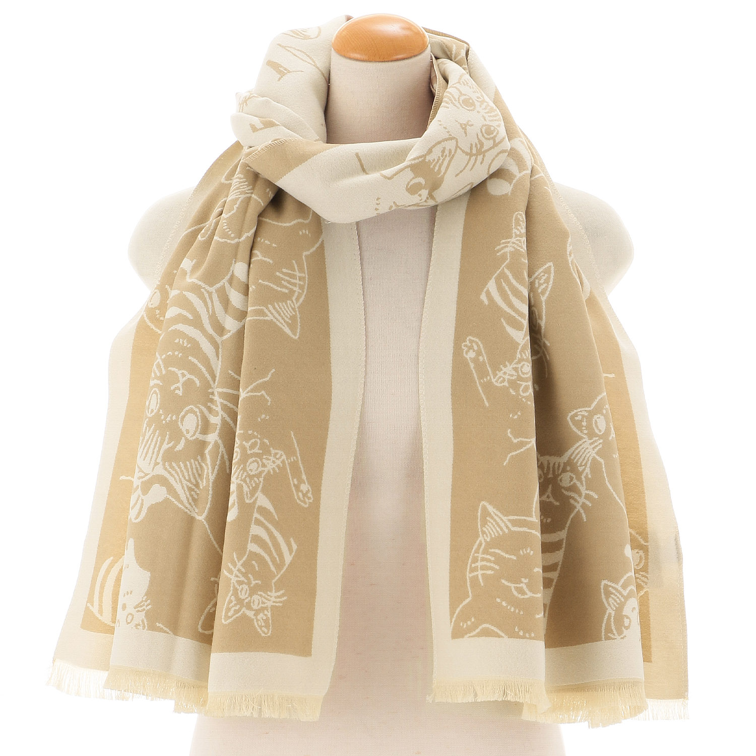 猫配色ストール - 画像2