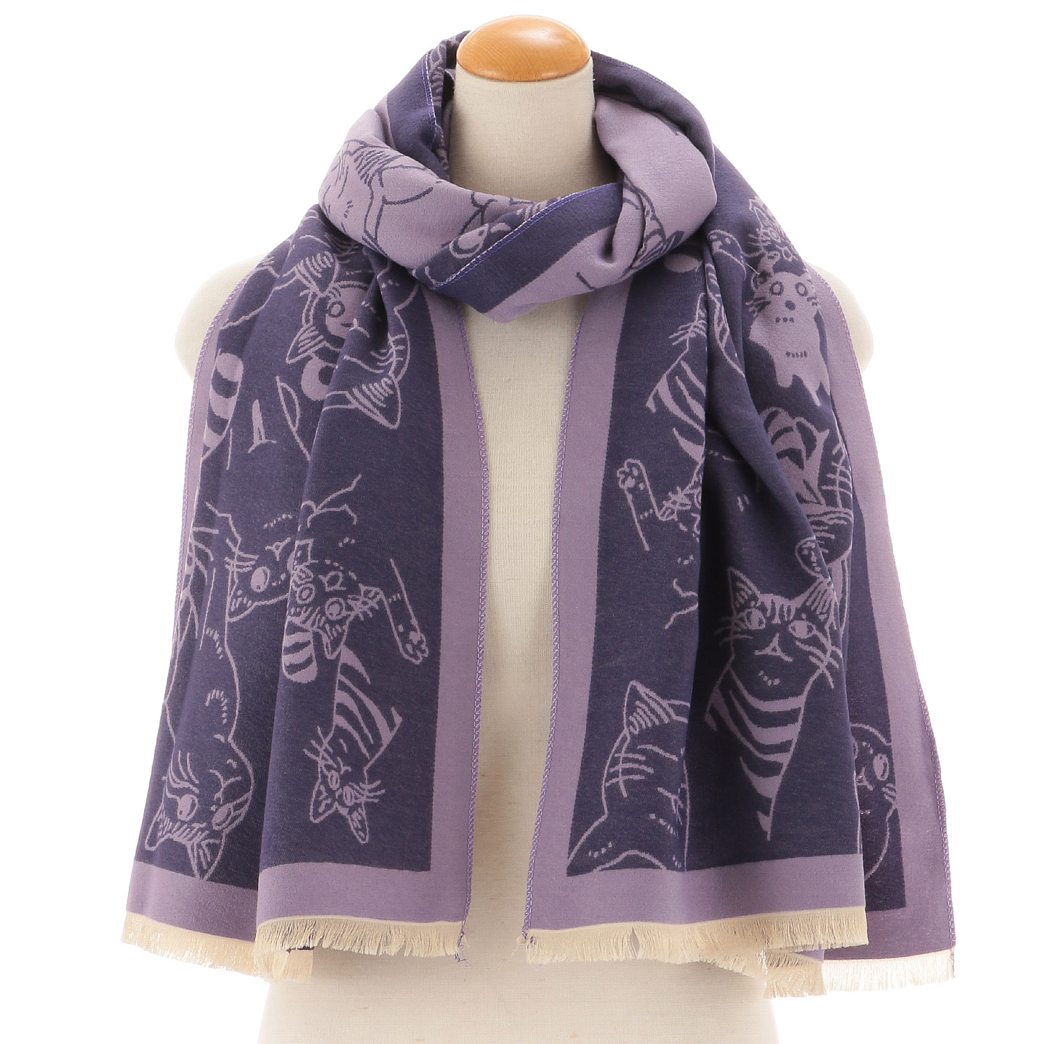 猫配色ストール - 画像6