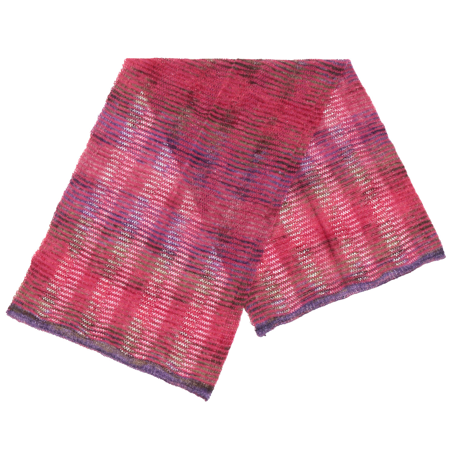 日本製 かすりショートマフラー - 画像2